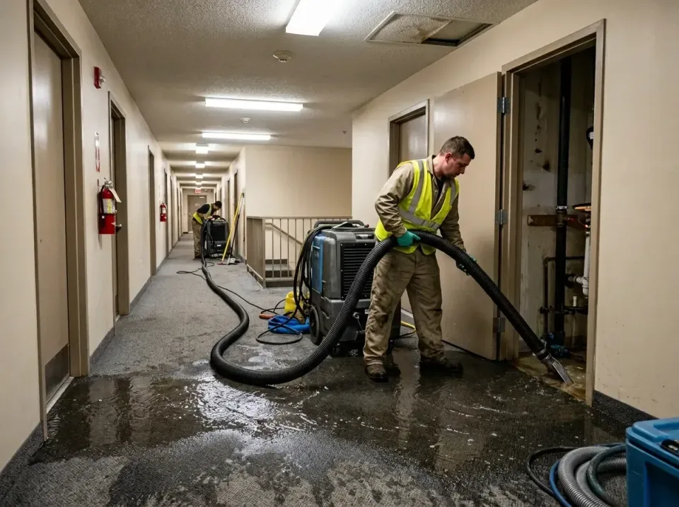 multi-unit-apartment-hallway-f-005 — frequently asked questions, Emergency Burst Pipe Water Extraction & Removal in Fennimor…